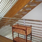Aluminum Rails and Glulam Stairs